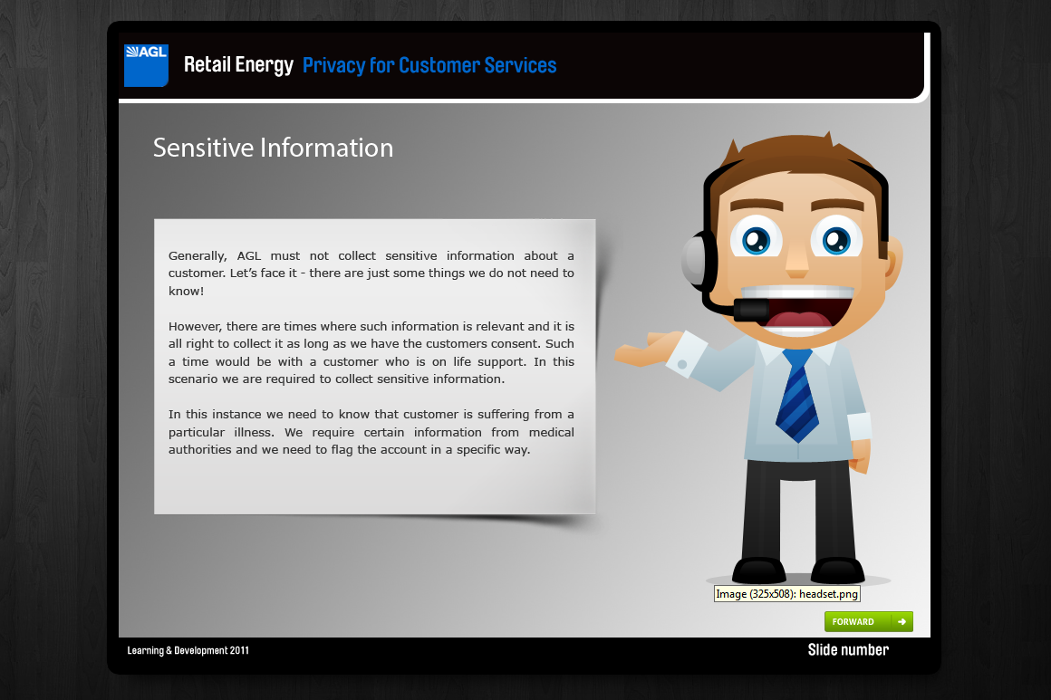 AGL Energy Privacy for Customer Services eLearning Module 2011